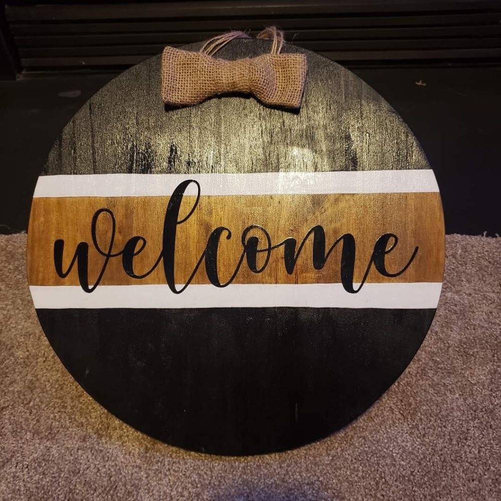 Front Door Welcome Sign